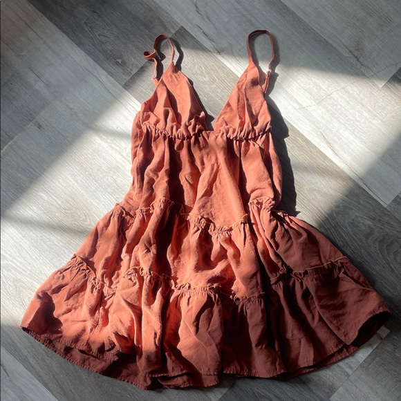 Rust Mini Dress - Picture 1 of 5